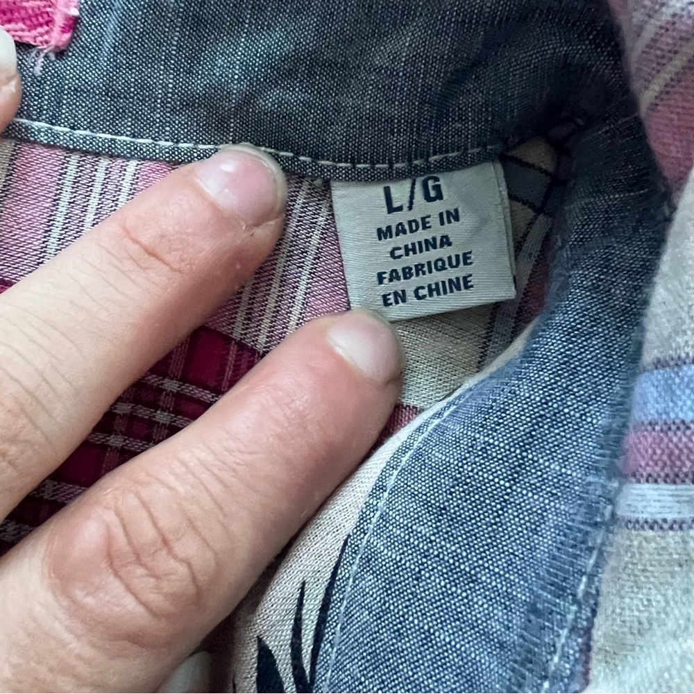 Tommy Bahama - Palapa Plaid Button Down Tropical - Size L - Picture 11 of 14